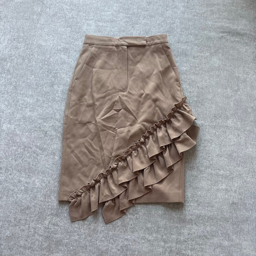 Max Mara Midi Ruffle Skirt